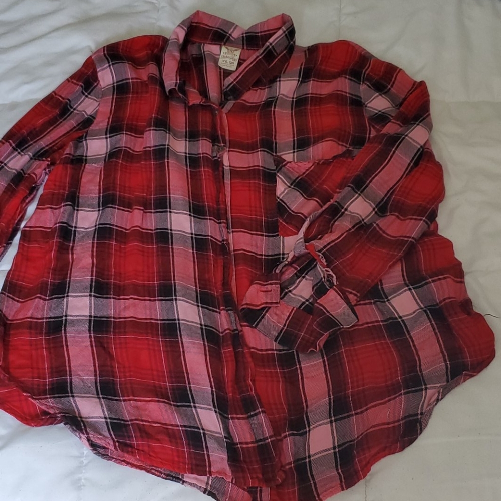 Plaid button down